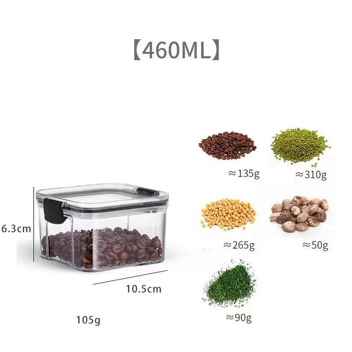 Afgesloten voedselopbergdoos - Keuken graanopbergdoos set - Acryl kruidblik - Bivakshop