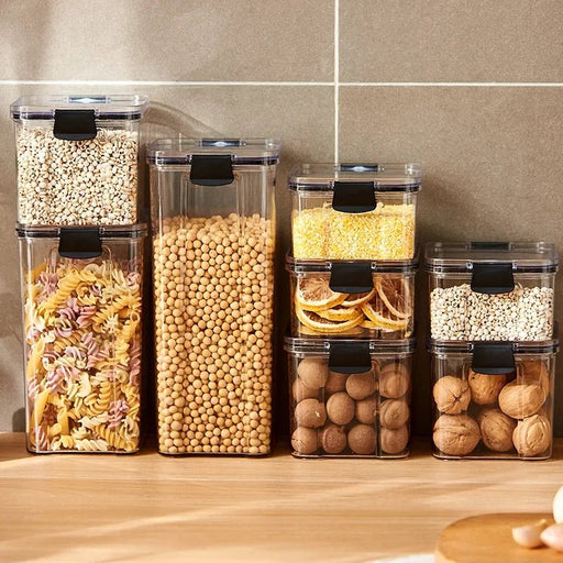 Afgesloten voedselopbergdoos - Keuken graanopbergdoos set - Acryl kruidblik - Bivakshop