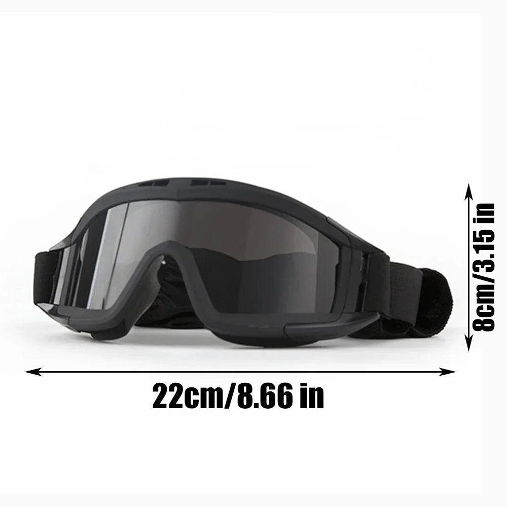 Airsoft tactische goggles – Wind - en stofbestendige militaire beschermbril voor schieten & outdoor activiteiten - Bivakshop