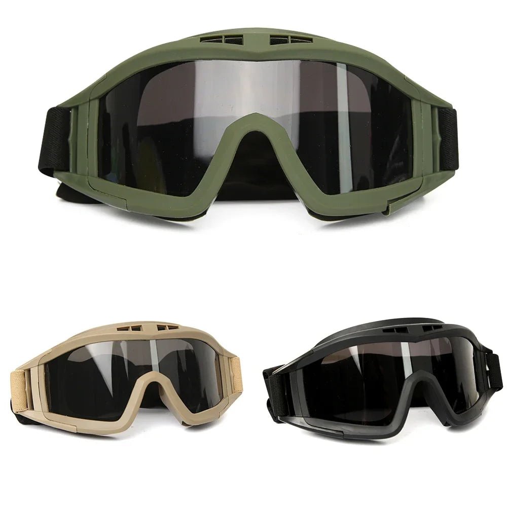 Airsoft tactische goggles – Wind - en stofbestendige militaire beschermbril voor schieten & outdoor activiteiten - Bivakshop