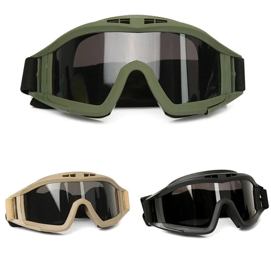 Airsoft tactische goggles – Wind - en stofbestendige militaire beschermbril voor schieten & outdoor activiteiten - Bivakshop