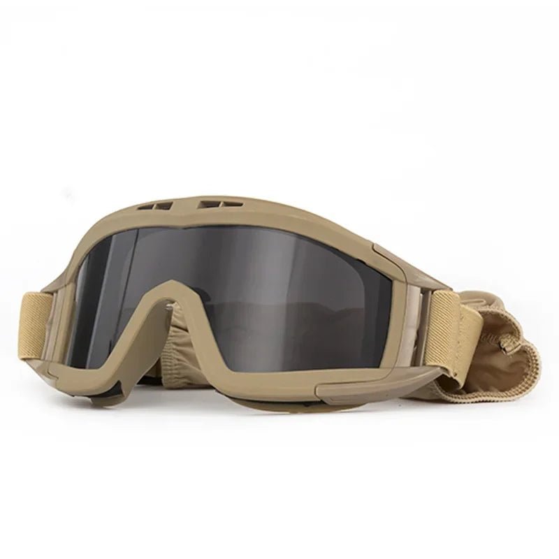Airsoft tactische goggles – Wind - en stofbestendige militaire beschermbril voor schieten & outdoor activiteiten - Bivakshop