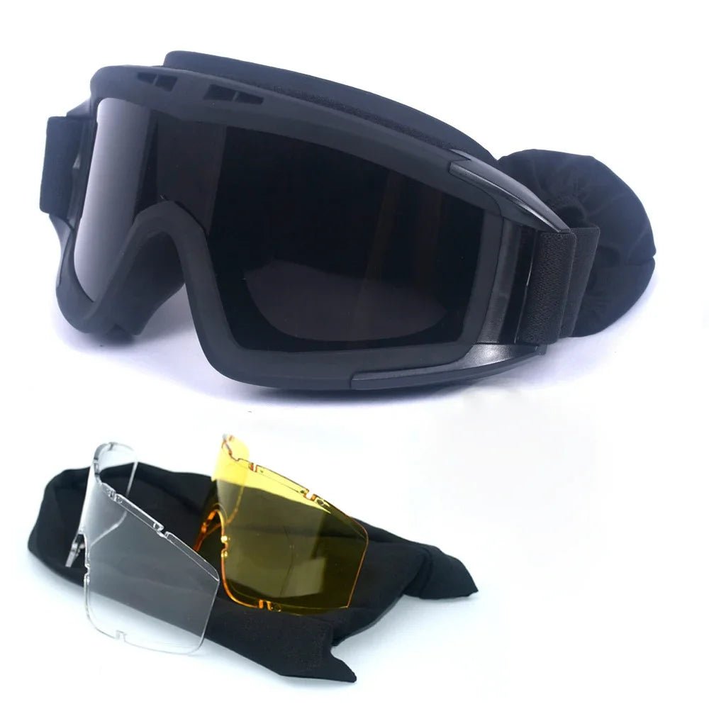 Airsoft tactische goggles – Wind - en stofbestendige militaire beschermbril voor schieten & outdoor activiteiten - Bivakshop