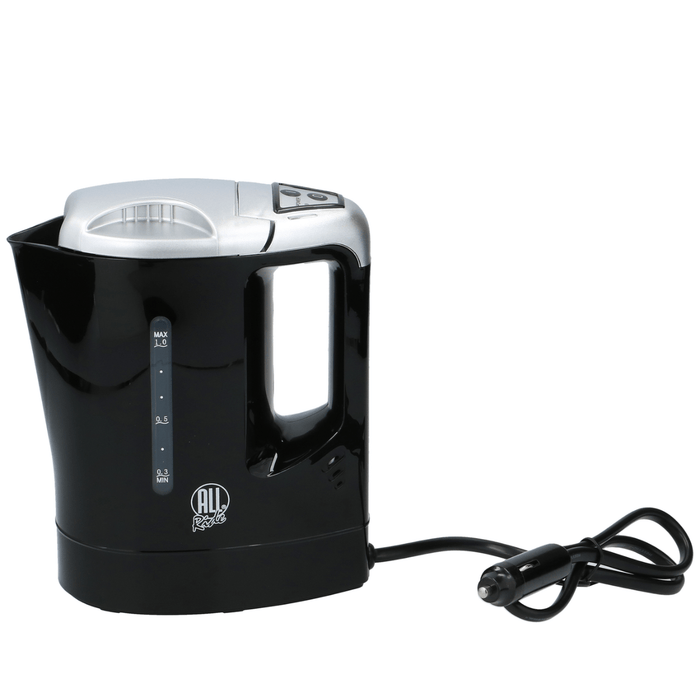 All Ride - Waterkoker – 12V – 0,8 Liter – Compact & Reisvriendelijk (170W) - Bivakshop
