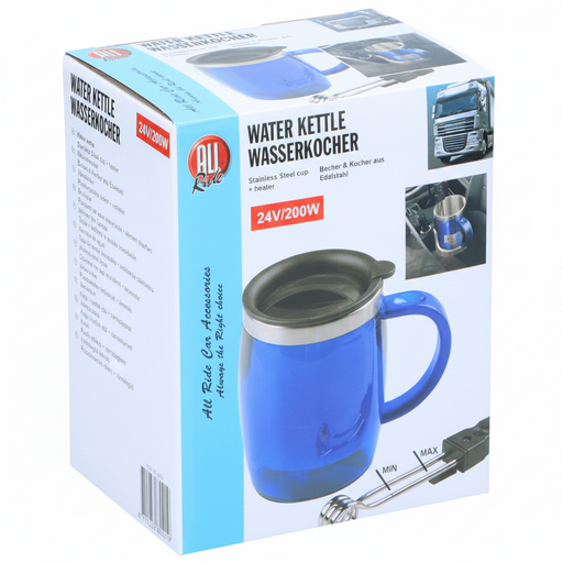 All Ride - Waterkoker – 24V / 200W – Compact & Snel – Voor Vrachtwagen, Camper & Boot - Bivakshop