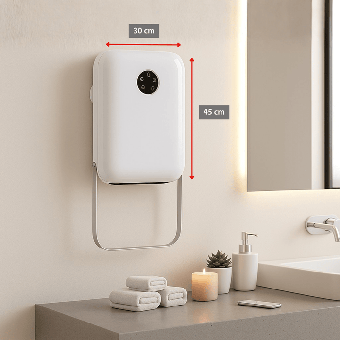 Alpina – Badkamerheater 2000W – Spatwaterdicht – Wekelijkse timer - Bivakshop