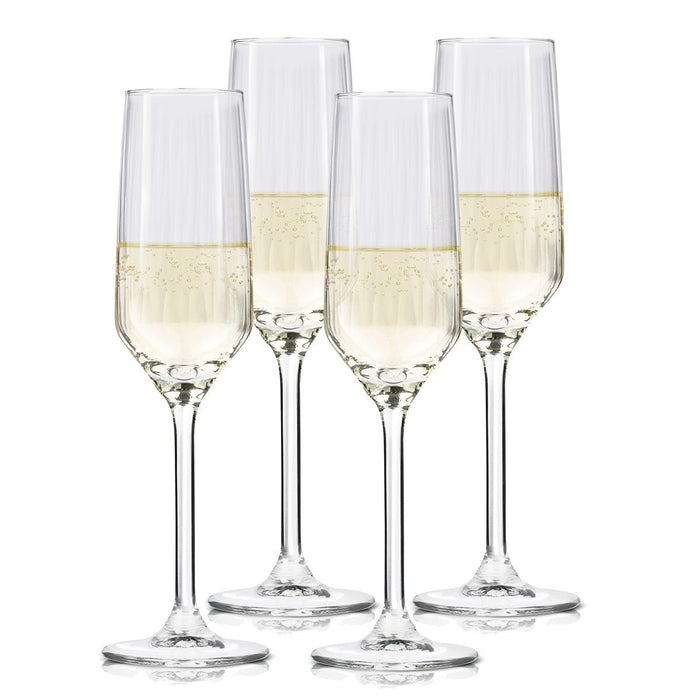 Alpina – Champagneglazen – Set van 4 – 22 cl - Bivakshop