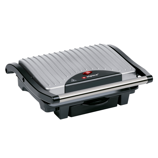 Alpina - Contactgrill & Tosti IJzer – 1000W Anti - Aanbak – Inclusief Lekbak - Bivakshop