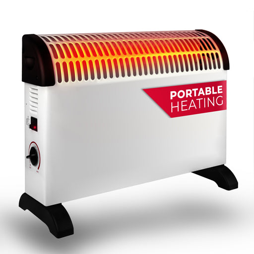 Alpina - Convectorkachel 2000W – 230V – Snelle & Geluidsarme Elektrische Verwarming - Bivakshop