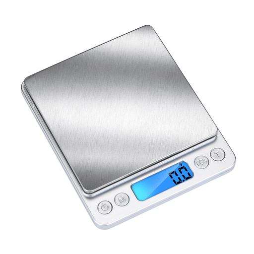 Alpina - Digitale Precisie Weegschaal – Inclusief 2 Weegschalen – Compact & Nauwkeurig - Bivakshop