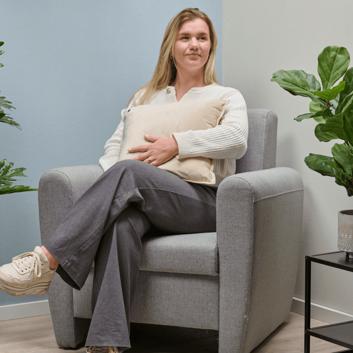 Alpina – Draadloos verwarmd kussen Beige – Oplaadbaar – Warmtekussen - Bivakshop