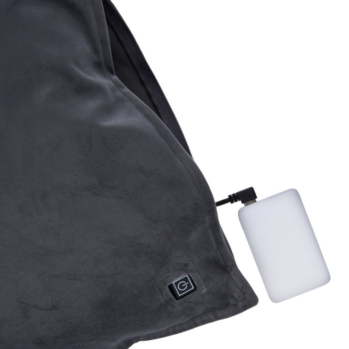 Alpina – Draadloos verwarmd kussen Grijs – Oplaadbaar – Warmtekussen - Bivakshop