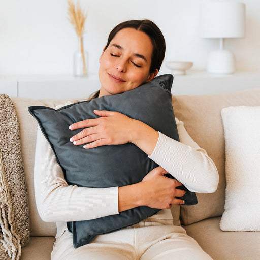 Alpina – Draadloos verwarmd kussen Grijs – Oplaadbaar – Warmtekussen - Bivakshop