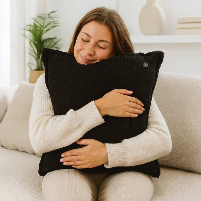 Alpina – draadloos verwarmd kussen zwart – oplaadbaar – warmtekussen - Bivakshop