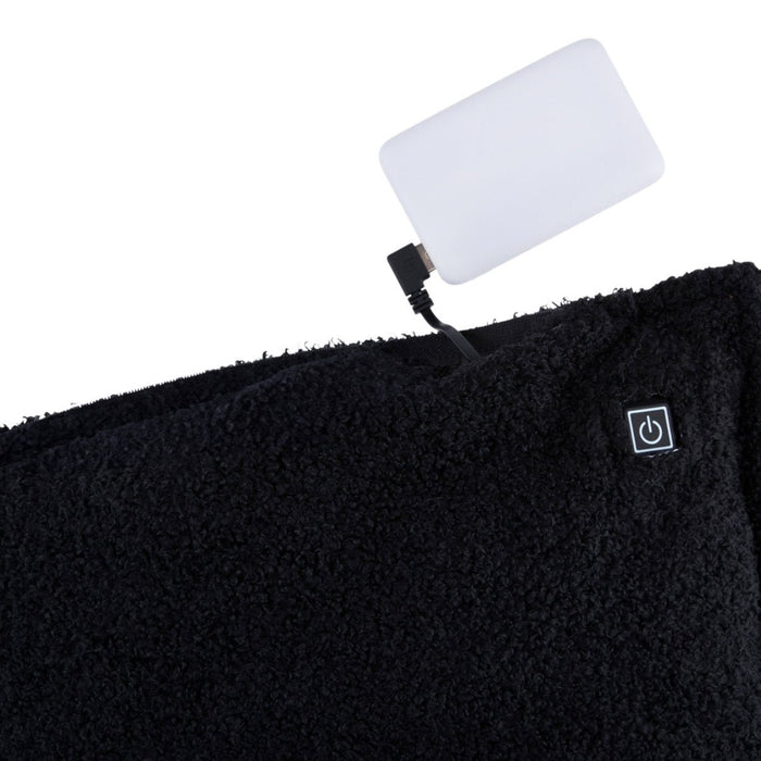 Alpina – draadloos verwarmd kussen zwart – oplaadbaar – warmtekussen - Bivakshop