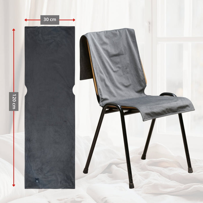 Alpina – Draadloos verwarmd stoelkussen Grijs – Oplaadbaar – Stoelverwarming - Bivakshop