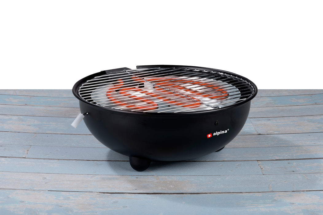Alpina - Elektrische BBQ Tafel – Compact & Rookvrij – Ideaal voor Tafelgrillen, Balkon en Keuken - Bivakshop