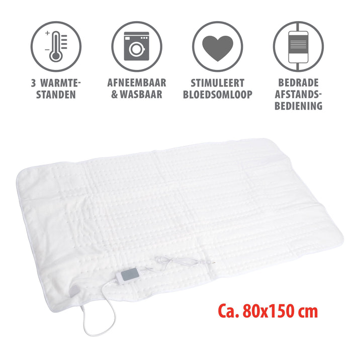 Alpina - Elektrische Onderdeken – 60W – Warmte - isolerend PES – Wit - Bivakshop