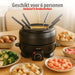 Alpina - Fondue Set – 230V 800W – 2,3L – Elektrisch & Gebruiksvriendelijk - Bivakshop