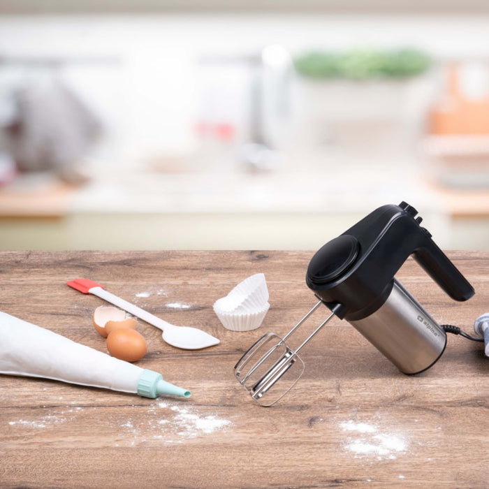 Alpina - Handmixer – 400W – RVS Accessoires – Krachtig & Gebruiksvriendelijk - Bivakshop