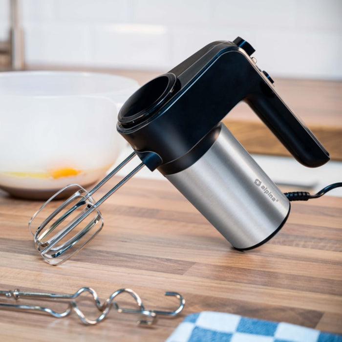 Alpina - Handmixer – 400W – RVS Accessoires – Krachtig & Gebruiksvriendelijk - Bivakshop