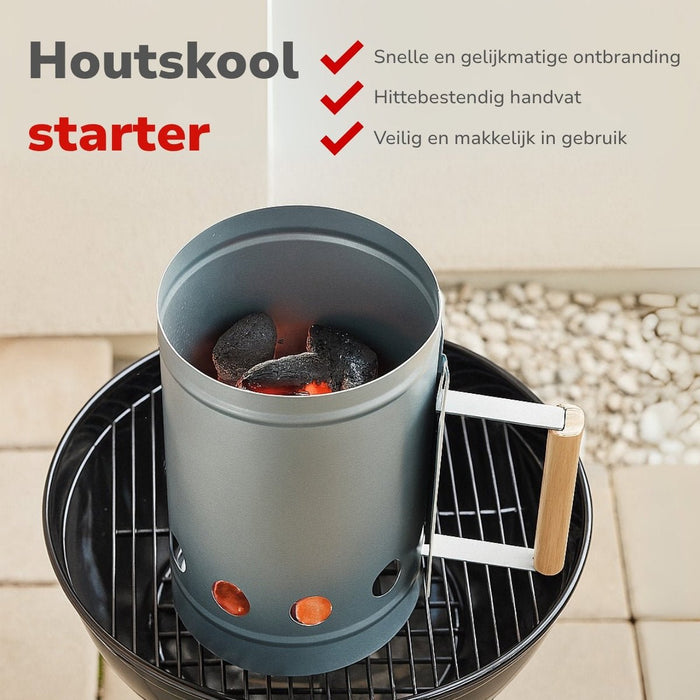 Alpina - Houtskoolstarter – 27 x 16 cm – Snel & Efficiënt Aansteken voor BBQ - Bivakshop