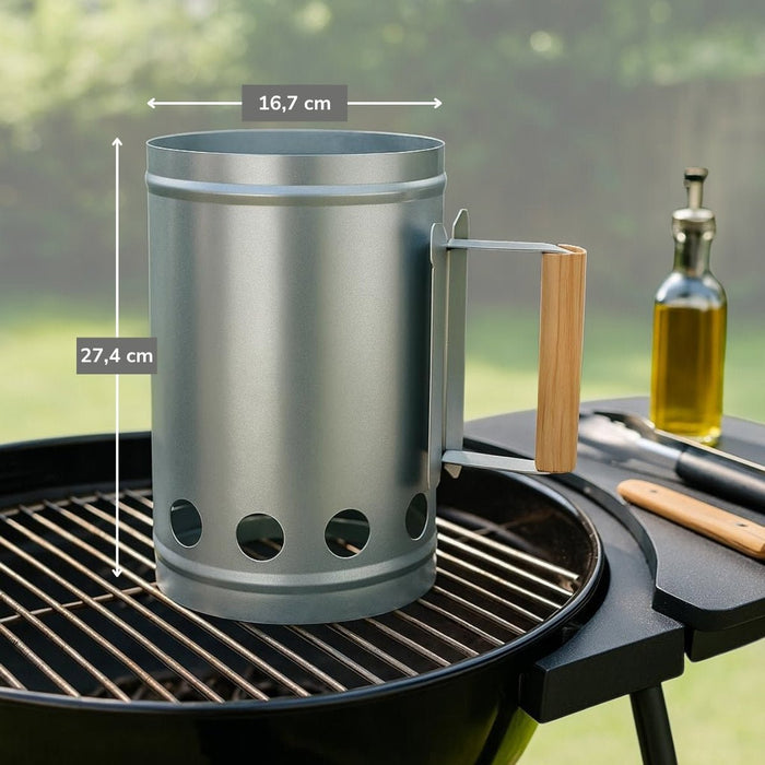 Alpina - Houtskoolstarter – 27 x 16 cm – Snel & Efficiënt Aansteken voor BBQ - Bivakshop