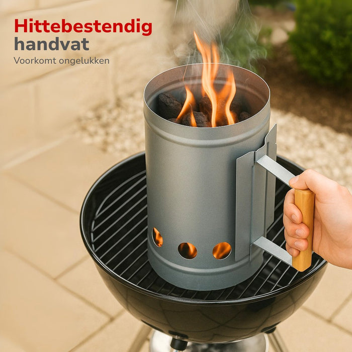 Alpina - Houtskoolstarter – 27 x 16 cm – Snel & Efficiënt Aansteken voor BBQ - Bivakshop