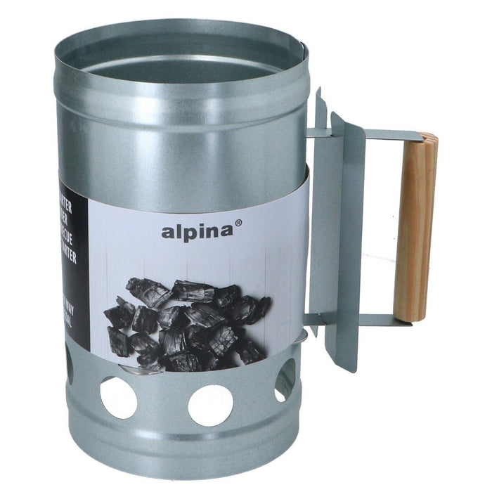 Alpina - Houtskoolstarter – 27 x 16 cm – Snel & Efficiënt Aansteken voor BBQ - Bivakshop