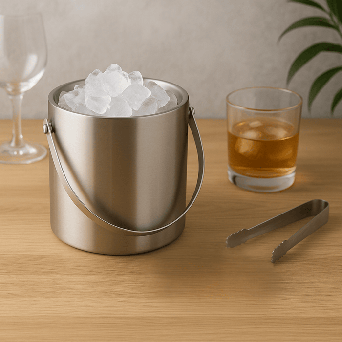 Alpina - IJsemmer – RVS – Ø 15,5 x H 15,5 cm – Dubbelwandig & Stijlvol - Bivakshop