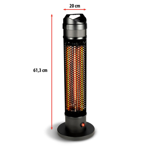 Alpina – Infrarood heater 800W – Draagbaar – IP44 - Bivakshop