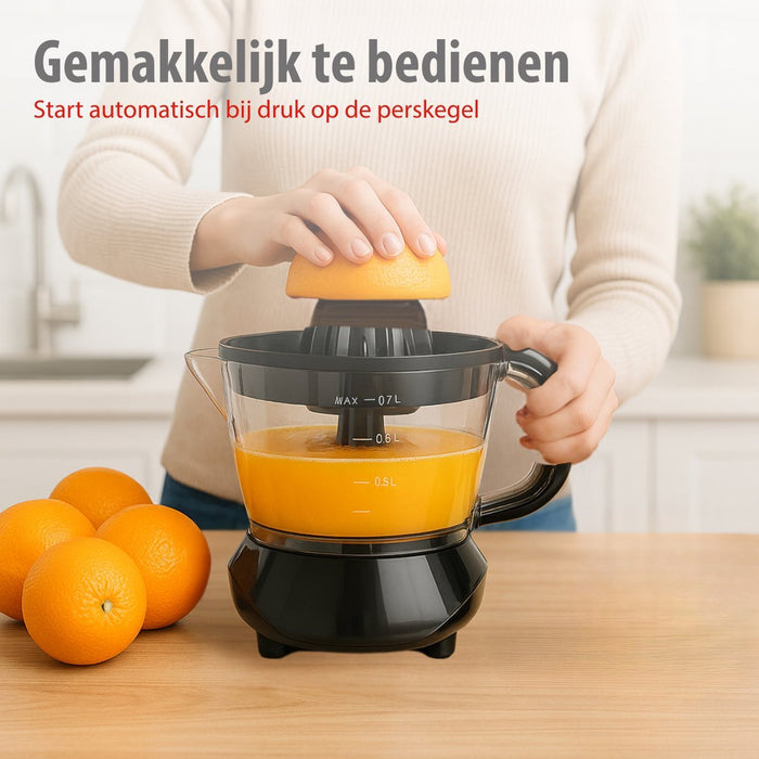 Alpina - Juicer – 700 ml – 25W – Compact & Gebruiksvriendelijk (Zwart) - Bivakshop