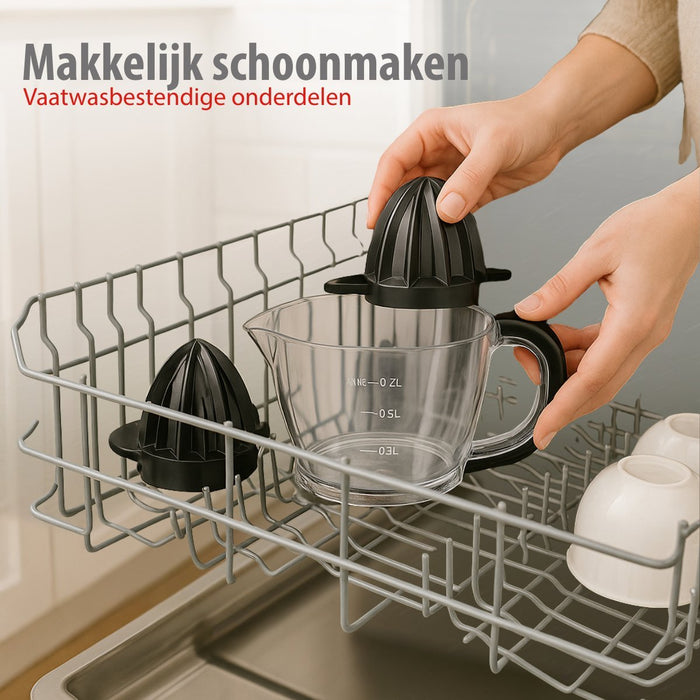 Alpina - Juicer – 700 ml – 25W – Compact & Gebruiksvriendelijk (Zwart) - Bivakshop