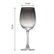 Alpina – Luxe Wijnglazen Set (4 - delig) – Gesmokt Glas – 465 ml - Bivakshop