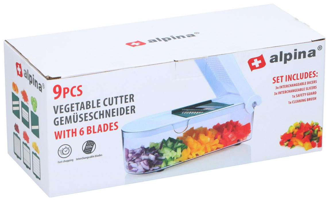 Alpina - Multifunctionele Snijder (Slicer) – 9 - delige Set – Precisie & Veelzijdig - Bivakshop