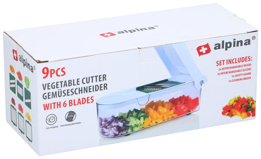 Alpina - Multifunctionele Snijder (Slicer) – 9 - delige Set – Precisie & Veelzijdig - Bivakshop