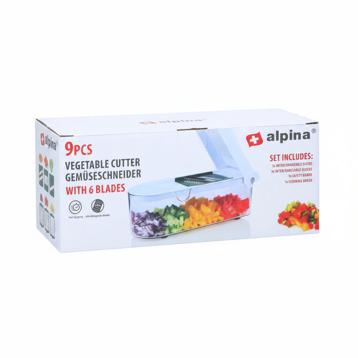Alpina - Multifunctionele Snijder (Slicer) – 9 - delige Set – Precisie & Veelzijdig - Bivakshop