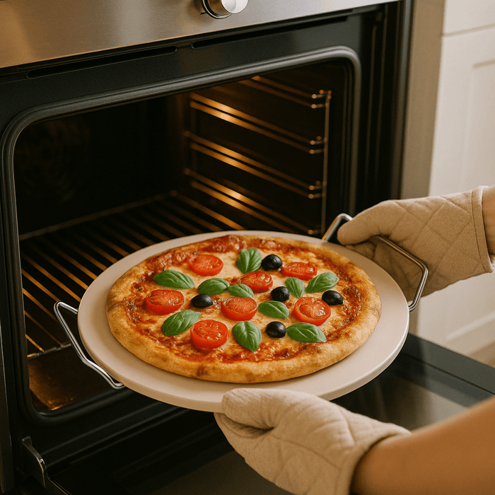 Alpina - Pizzasteen – Ø 33 cm – Voor Krokante Pizza's uit de Oven & BBQ - Bivakshop