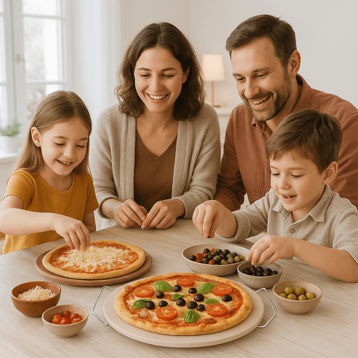 Alpina - Pizzasteen – Ø 33 cm – Voor Krokante Pizza's uit de Oven & BBQ - Bivakshop