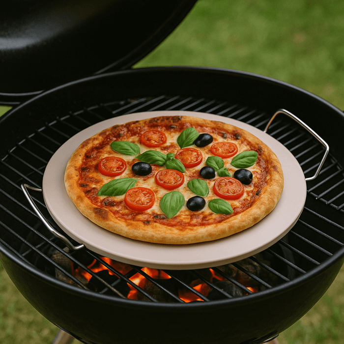 Alpina - Pizzasteen – Ø 33 cm – Voor Krokante Pizza's uit de Oven & BBQ - Bivakshop