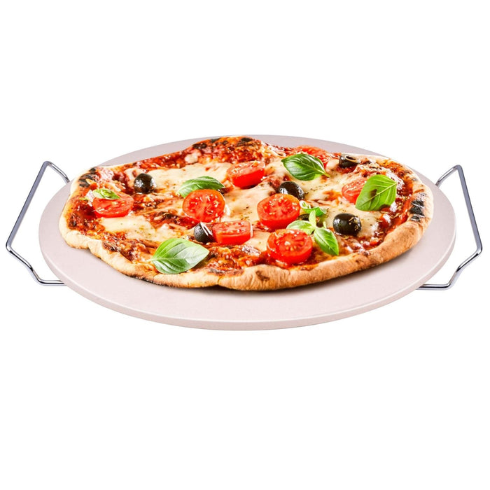 Alpina - Pizzasteen – Ø 33 cm – Voor Krokante Pizza's uit de Oven & BBQ - Bivakshop