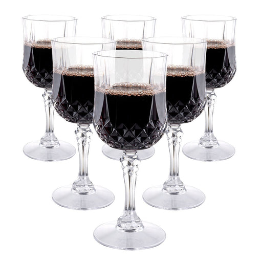 Alpina - Plastic Wijnglazen Set (6 Stuks) - 200ml - Onbreekbaar Outdoor - Bivakshop