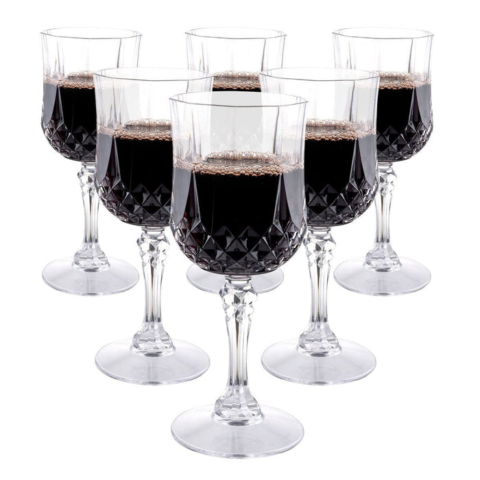 Alpina - Plastic Wijnglazen Set (6 Stuks) - 200ml - Onbreekbaar Outdoor - Bivakshop