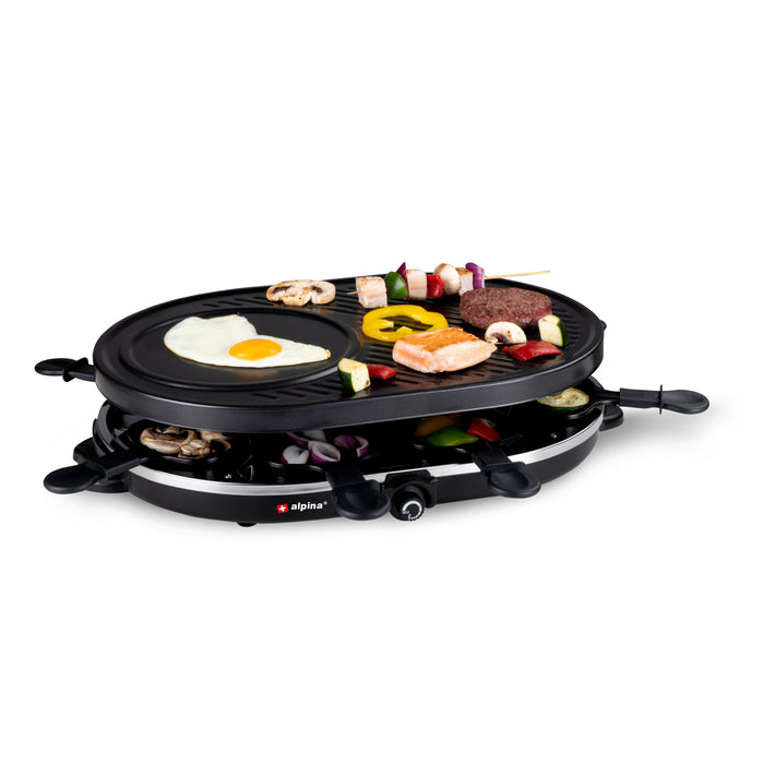 Alpina - Raclette Grill Gourmet – ABS – Compact & Gebruiksvriendelijk - Bivakshop