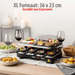 Alpina - Raclette Grill met Steenplaat – Multifunctionele Tafelgrill – Gezellig & Veelzijdig Koken - Bivakshop