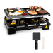 Alpina - Raclette Grill met Steenplaat – Multifunctionele Tafelgrill – Gezellig & Veelzijdig Koken - Bivakshop