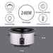 Alpina - Slow Cooker 3,5L – 240W – Voor Smaakvol & Moeiteloos Langzaam Koken - Bivakshop