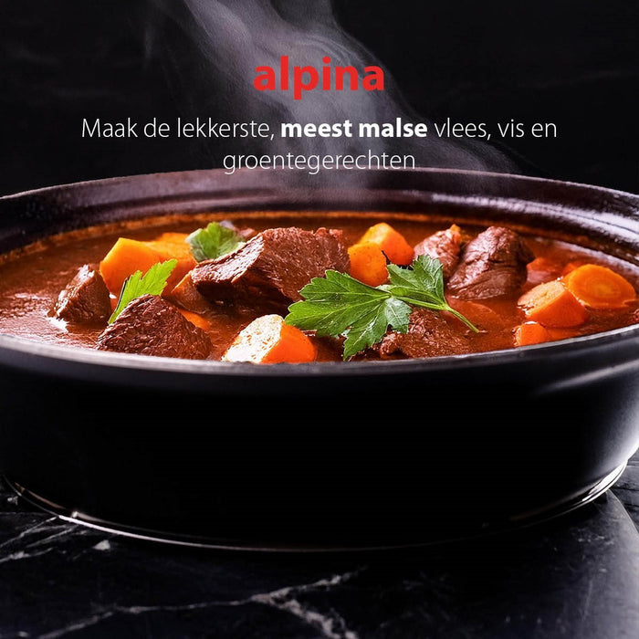 Alpina - Tajine Pan – Traditioneel Marokkaans Kookgerei – Duurzaam voor Authentieke Gerechten - Bivakshop