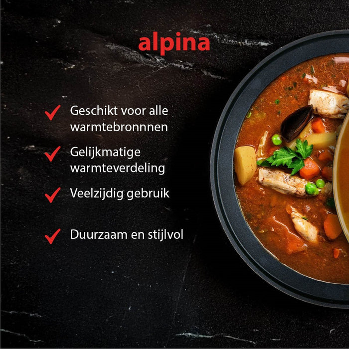 Alpina - Tajine Pan – Traditioneel Marokkaans Kookgerei – Duurzaam voor Authentieke Gerechten - Bivakshop