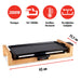 Alpina - Teppanyaki Grill – 2000W – XL Bakplaat met Anti - aanbaklaag – Ideaal voor Tafelgrillen - Bivakshop